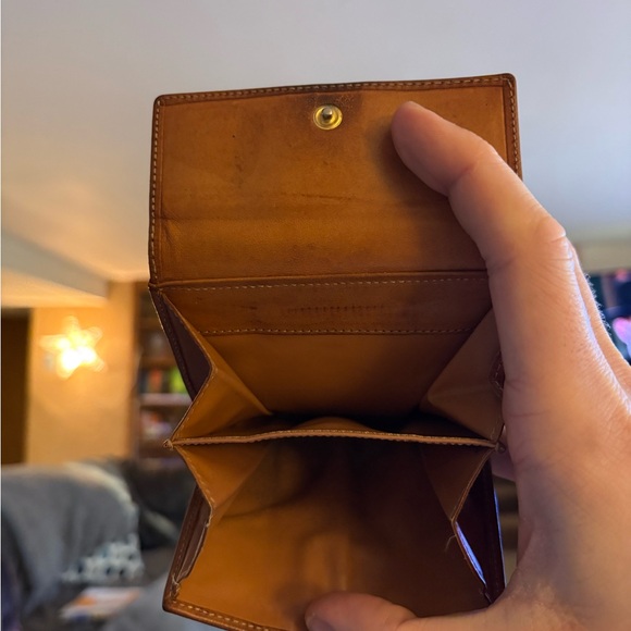 Authentic Vintage Celine Macadam Triomphe Bifold Wallet – Brown - Picture 7 of 9